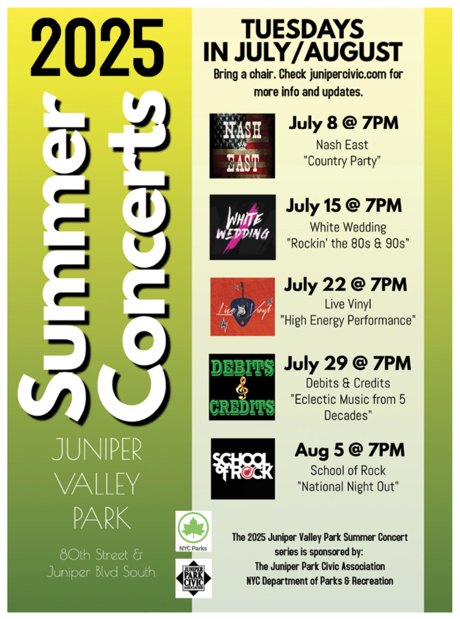 JPCA Juniper Valley Park Summer Concerts